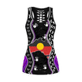 Aboriginal Australia Indigenous Map Purple Legging + Hollow Tank Combo