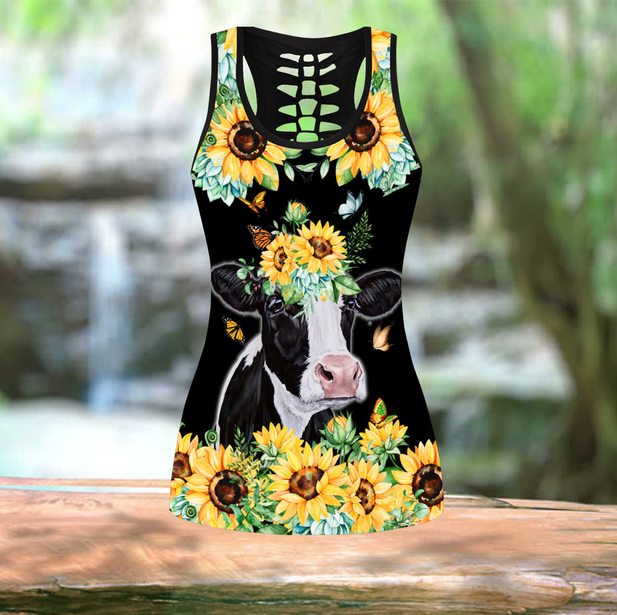 Country life: Sunflower Cow Lovers Combo Tank + Legging