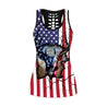 Deer Hunting and American Flag Combo Legging + Tank NTN08102003