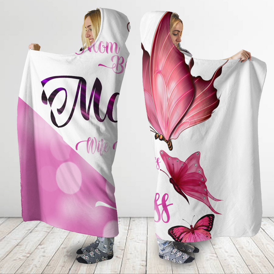 3D All Over Love Mom Butterflies Hoodie Dress Blanket-Apparel-TA-Hoodie Dress-S-Vibe Cosy™