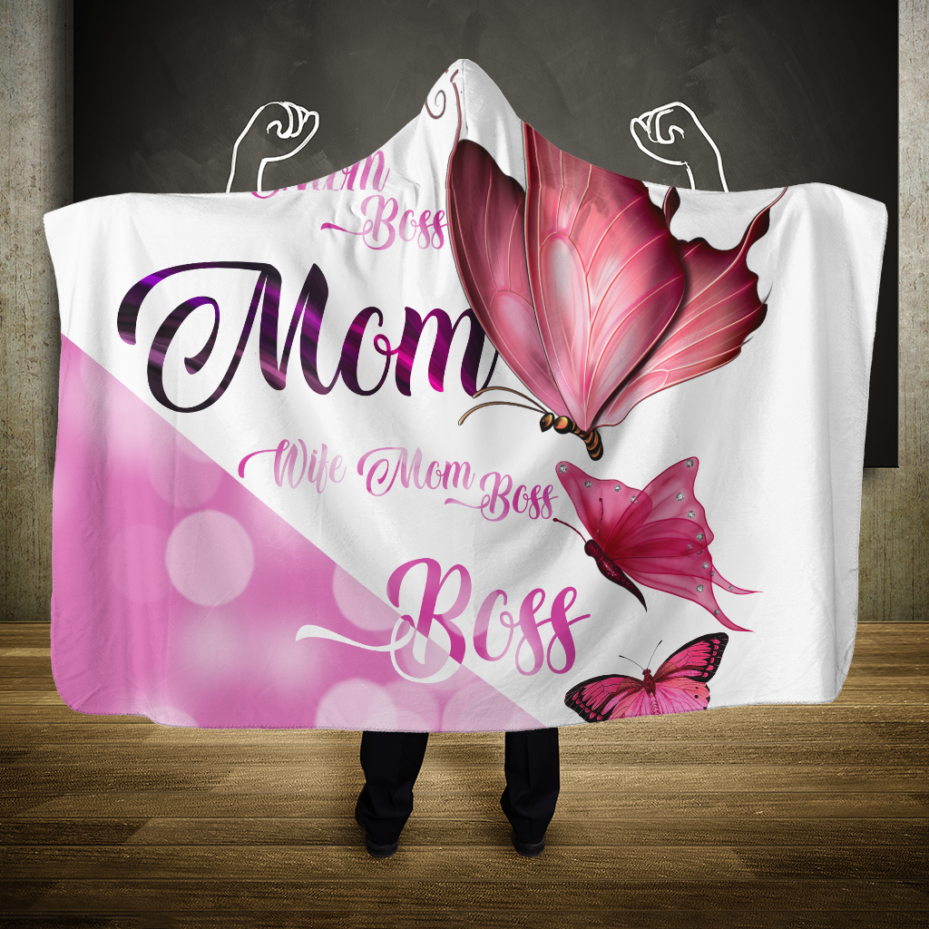 3D All Over Love Mom Butterflies Hoodie Dress Blanket-Apparel-TA-Hoodie Dress-S-Vibe Cosy™