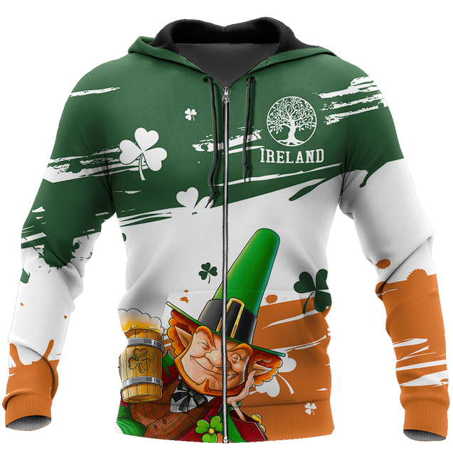 Irish St.Patrick day 3d hoodie shirt for men and women DD11112017