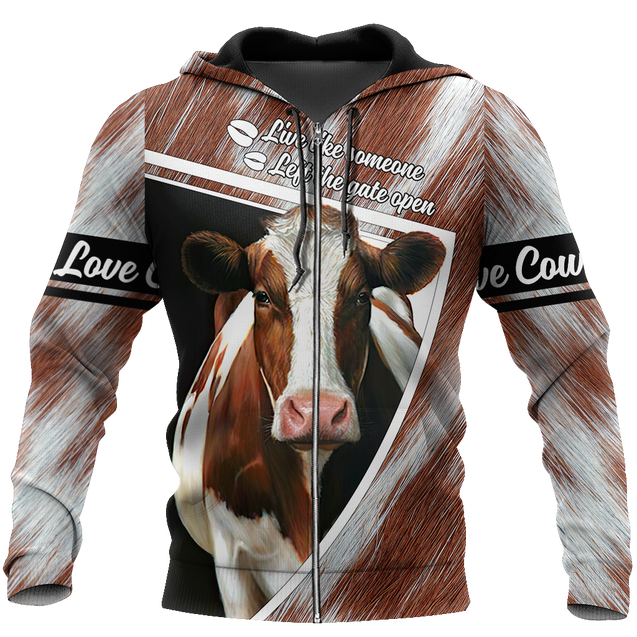 Cow 3d hoodie shirt for men and women DD11182001