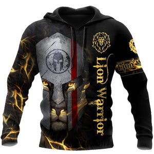 Spartan Lion Warrior 3D All Over Printed Unisex Shirts