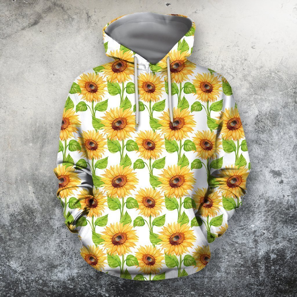 All Over Printing Beautiful Sunflowers Shirt-Apparel-Phaethon-Hoodie-S-Vibe Cosy™