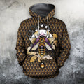 3D All Over Bumble Bee Hoodie-Apparel-Phaethon-Hoodie-S-Vibe Cosy™