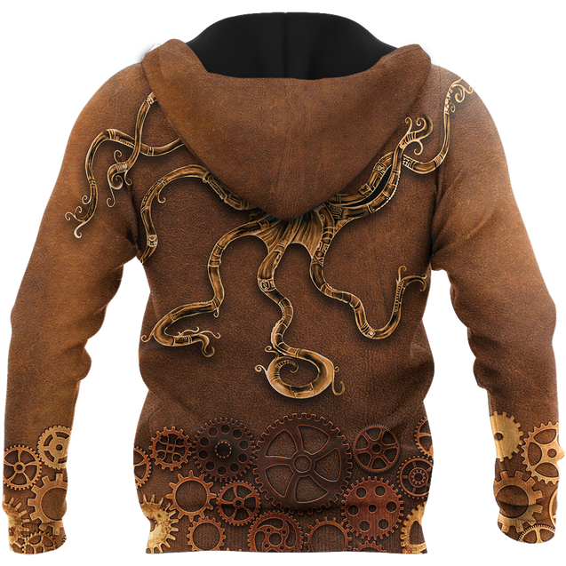 Octopus Steampunk Mechanic All Over Printed Hoodie For Men and Women DD11102001CL-NDD