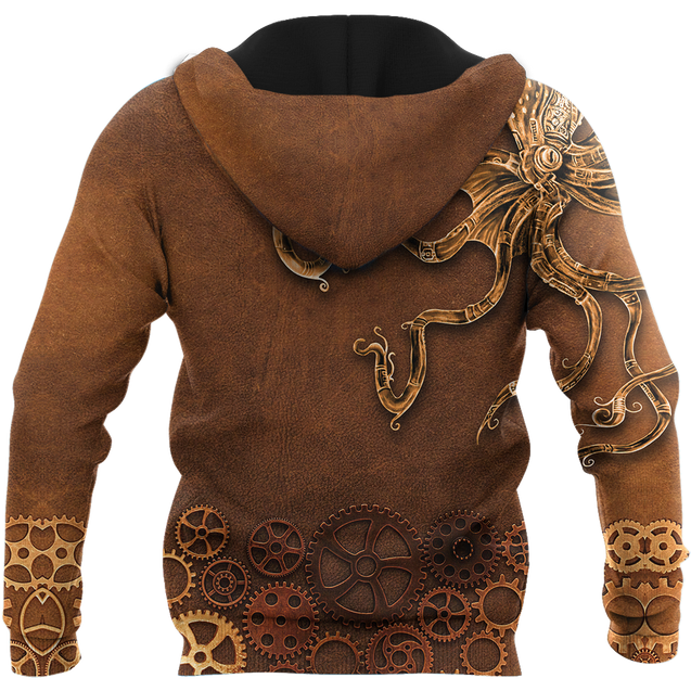 Octopus Steampunk Mechanic All Over Printed Hoodie For Men and Women DD11102002CL-NDD