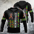 Autism 3d hoodie shirt for men and women HAC280401-Apparel-HG-Zip hoodie-S-Vibe Cosy™