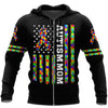 Autism 3d hoodie shirt for men and women HAC280401-Apparel-HG-Zip hoodie-S-Vibe Cosy™