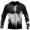 Wolf 3D All Over Printed Hoodie For Men and Women MH2410202ST