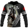 Premium Knight Templar Riding Horse All Over Printed Shirts For Men And Women MEI