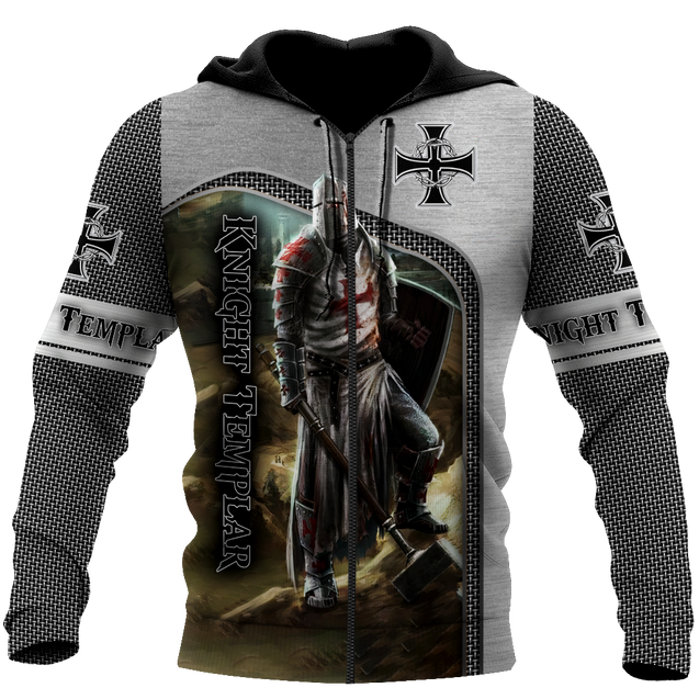 Premium Knight Templar Iron Pattern All Over Printed Shirts For Men And Women MEI