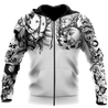 Japanese Samurai Tattoo II 3D Over Printed Unisex Hoodie ML