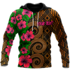 Amazing Polynesian Tribal Pattern Customize 3D All Over Printed Unisex Hoodie