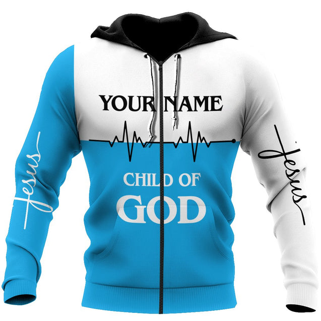 Premium Christian Jesus Custom Name 3D Printed Unisex Shirts