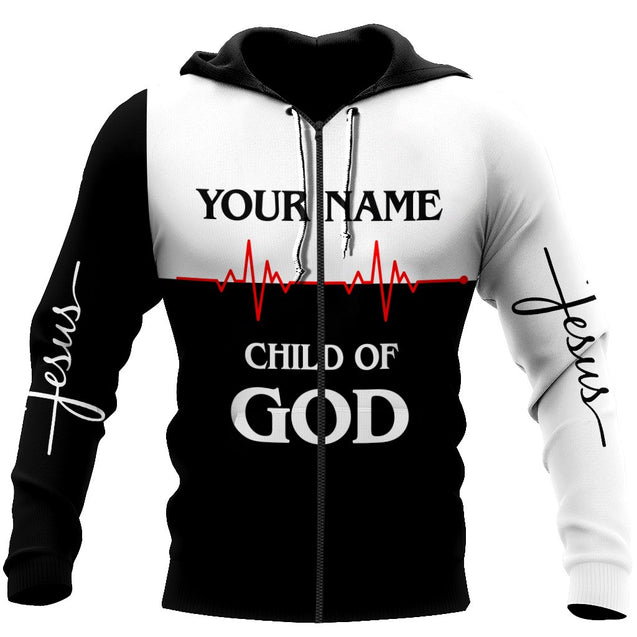 Premium Christian Jesus Custom Name 3D Printed Unisex Shirts