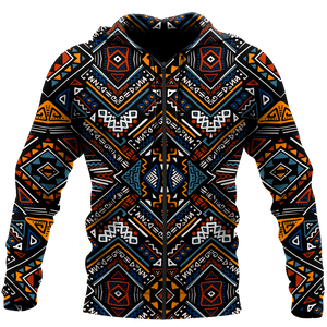 African Pattern Hoodie MH230620-ML-Apparel-ML-Zipped Hoodie-S-Vibe Cosy™