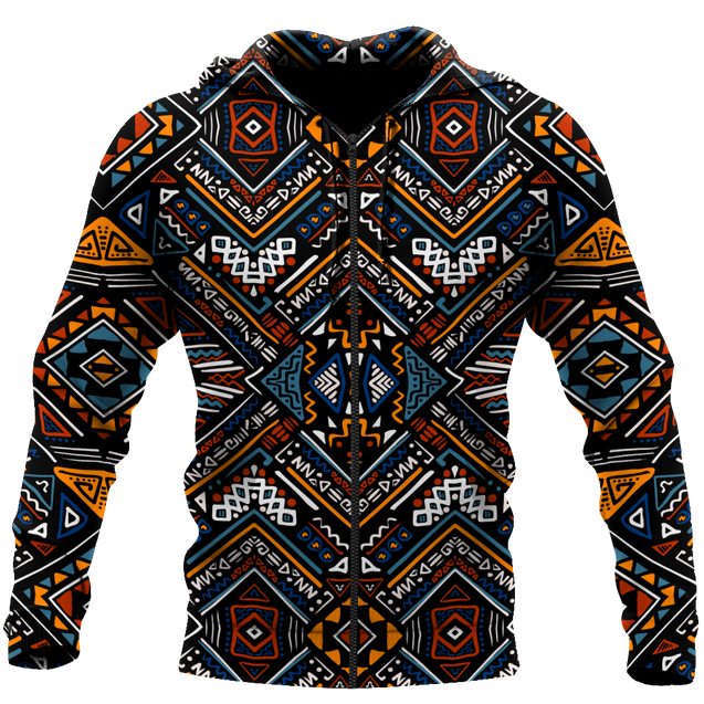 African Pattern Hoodie MH230620-ML-Apparel-ML-Zipped Hoodie-S-Vibe Cosy™