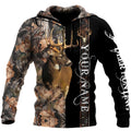 Deer Hunting Customize Name 3D hoodie shirt for men and women MH110920