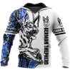 German shepherd blue tattoo 3d hoodie shirt for men and women HAC190801