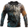 Native American Wolf Hoodie T Shirt For Men and Women HAC220401-Apparel-NM-Hoodie-S-Vibe Cosy™