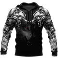 Double Dark Wolf Tattoo 3D All Over Printed Unisex Shirts
