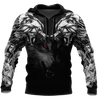 Double Dark Wolf Tattoo 3D All Over Printed Unisex Shirts