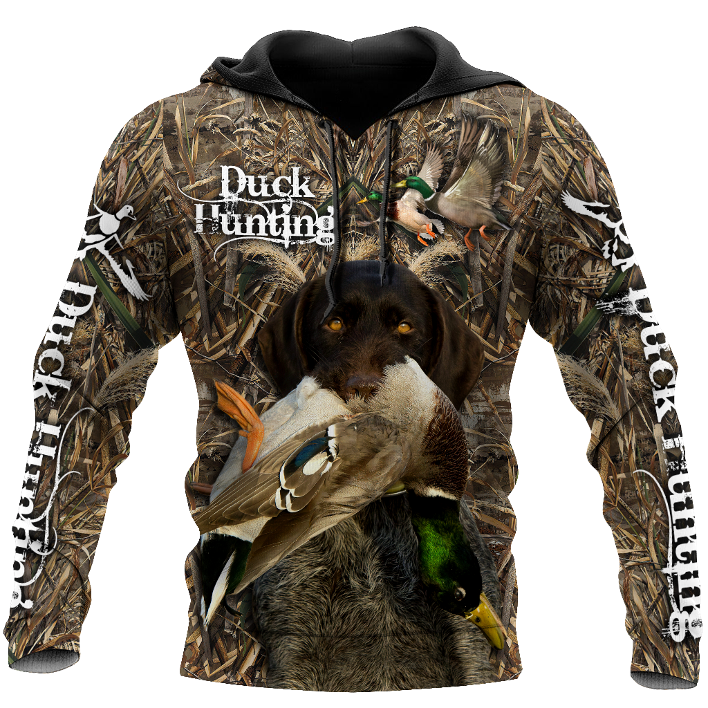 Duck Hunting Labrador Retriever Camo 3D All Over Print  Hoodie Pi17082001
