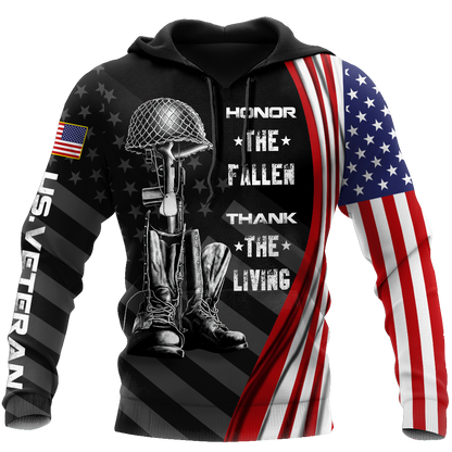 Honor The Fallen Thank The Living 3D All Over Printed Shirts For Men and Women Pi17092002