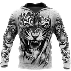 3D Tiger Tattoo Potrait  Over Printed Shirt for Men and Women