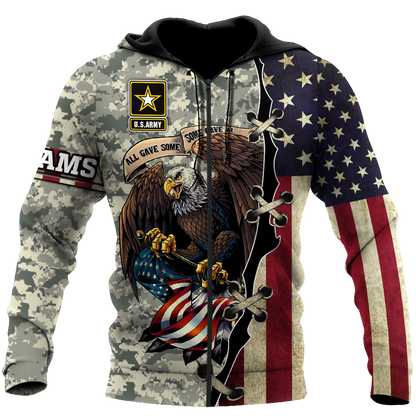 Army Customize Name 3D All Over Printed Shirts TA091420020S