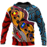 Australia Aboriginal Dots With Turtle And Naidoc Flags 3D Hoodie Shirt For Men And Women