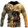 Labrador Hunting Camo 3D Over Printed Unisex Deluxe Hoodie ML