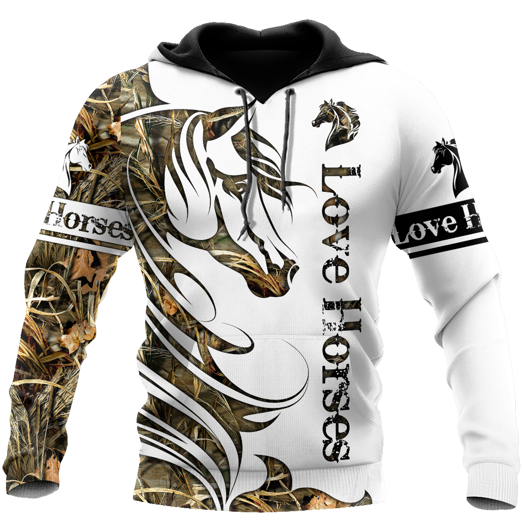 Horse Camo Pattern 3D All Over Printed Shirts Pi050501 - Amaze Style™-Apparel