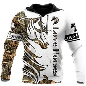 Horse Camo Pattern 3D All Over Printed Shirts Pi050501 - Amaze Style™-Apparel