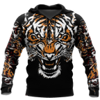 Tiger Fighter 3D Over Printed Shirt for Men and Women