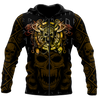 Golden Viking Skull Hoodie MEI