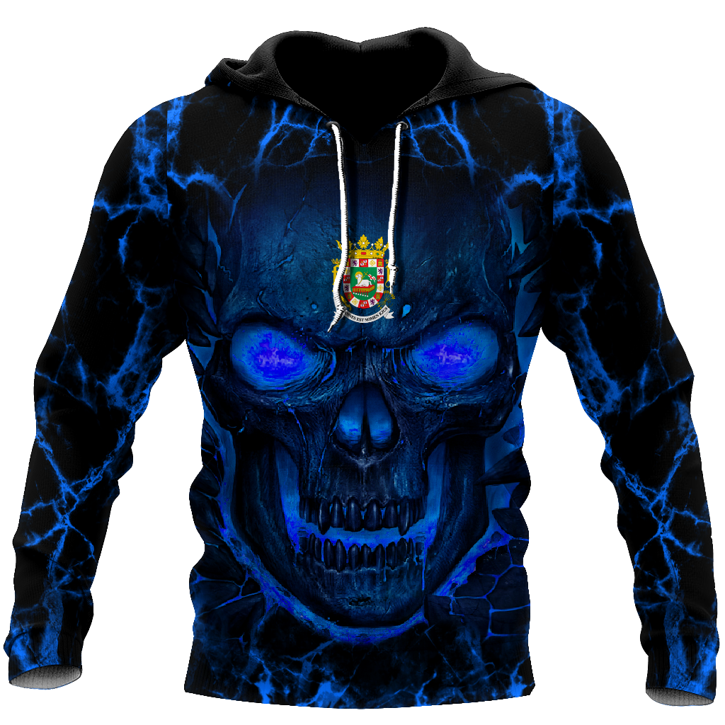 Puerto Rico Crytal Skulls Shirt TQH20061804-Apparel-TQH-Hoodie-S-Vibe Cosy™