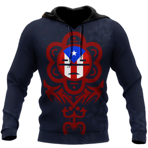 Puerto Rico Sol Taino All Over Print Shirts And Short NTN06202001-Apparel-TQH-Hoodie-S-Vibe Cosy™
