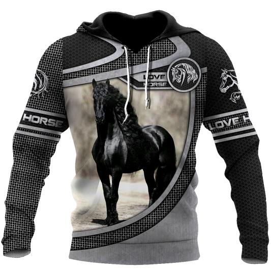 Love Horse 3D All Over Printed Shirts Pi150501-Apparel-TA-Hoodie-S-Vibe Cosy™