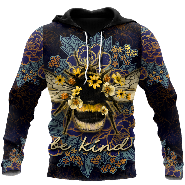 Beautiful Bee Art 3D All Over Printed Shirts For Men And Women Pi270506-Apparel-MP-Hoodie-S-Vibe Cosy™