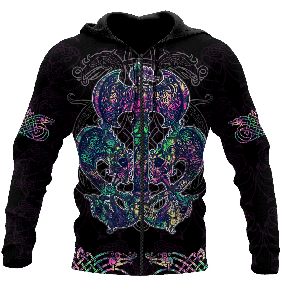 Love Viking tattoos 3D all over printed for man and women HHT27062001-Apparel-PL8386-Hoodie-S-Vibe Cosy™