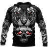 3D Tattoo Skull Tiger Over Printed Shirt for Men and Women