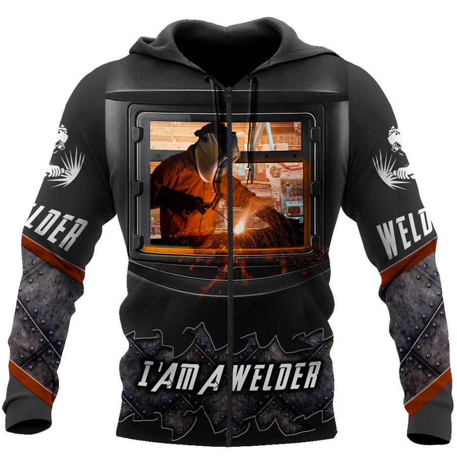 Awesome Welder All Over Printed Hoodie MEI