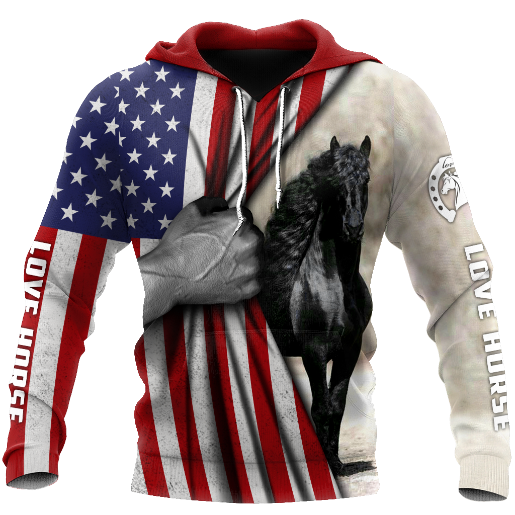 Horse Flag 3D All Over Printed Shirts Pi16062002-Apparel-TA-Hoodie-S-Vibe Cosy™