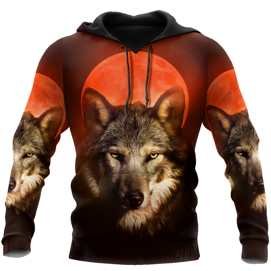 Wolf 3D All Over Print Hoodie T Shirt For Men and Women Pi04092005S