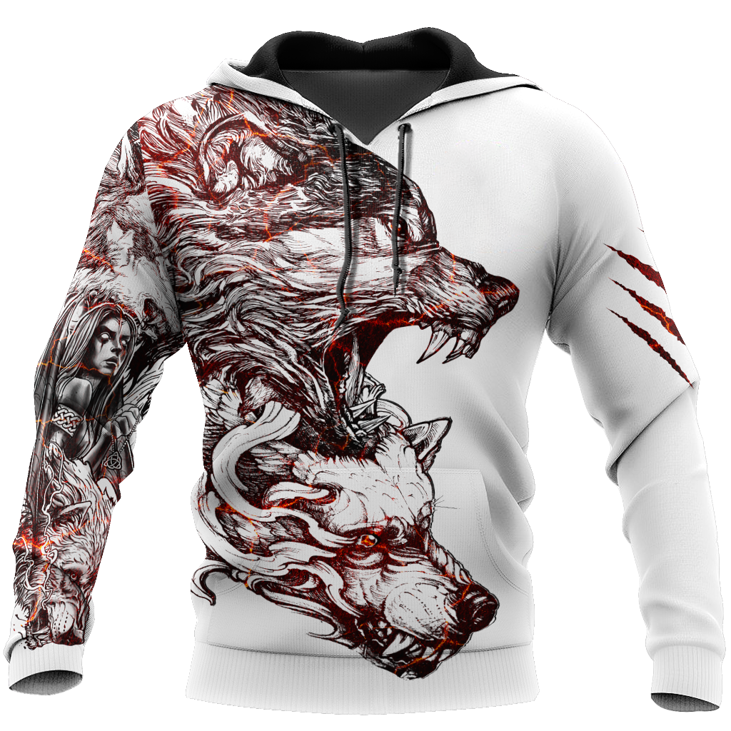 Alpha Wolf Tattoo 3D All Over Printed Unisex Shirts