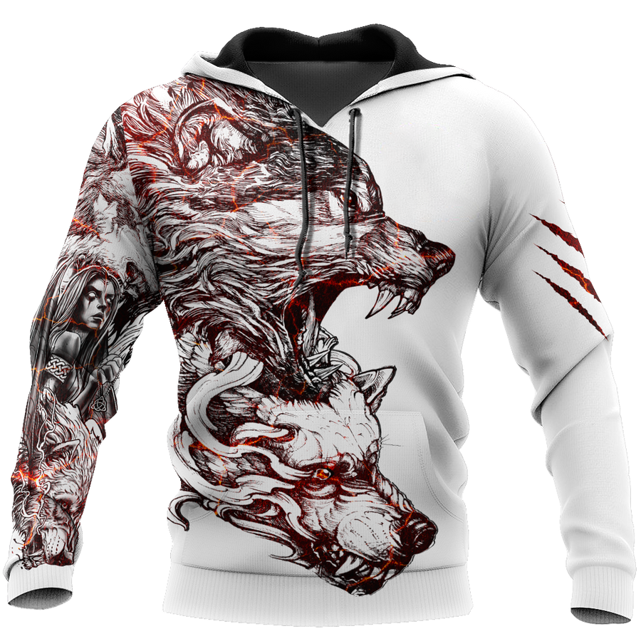 Alpha Wolf Tattoo 3D All Over Printed Unisex Shirts