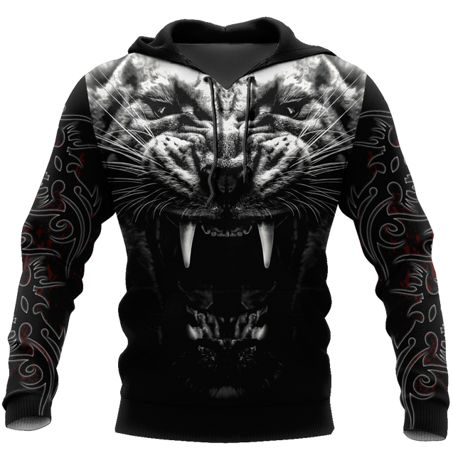 Tattoo White Tiger  3D All Over Printed Unisex Shirts